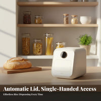 Moisture-Proof Sealed Rice Storage Container Food-Grade Material Automatic Rice Dispenser Large Capacity for Pantry, Cabinet