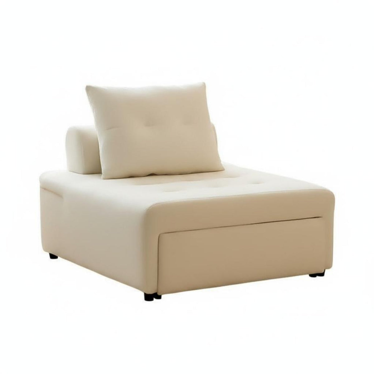 Multi-Functional Design Pull-out Single Bed Space Saving Pull-out Sleeper Armchair Easy to Convert Multifunctional Furniture Adjustable Backrest for Overnight Guests, Apartment Dwellers, Homeowners, Small Areas, Living Room, Bedroom, Home Not on Ice