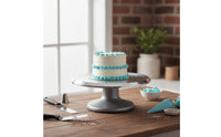 Aluminium Alloy Cake Decorating Turntable Smoothrotating Cake Turntable with Silicone Base Non-Slip Baking Tools Rotating for Bakers