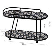 Cosmetic Display Rack Space Saving Vanity Countertop Organizer Versatile Skincare Storage Shelf for Bedroom