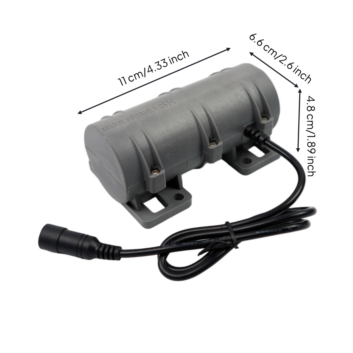 Vibration Motor with Mounting Feet Wired Enclosed Vibration Motor Long-Lasting Wear-Resistant for DIY Hobbyists