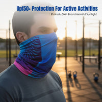 Multifunctional Ice Silk Cycling Headwear, Cooling Neck Gaiter, Quick-Dry Sports Headband, Outdoor Sun Protection Face Cover