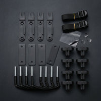 Universal Roof Rack Mounting Kit with U-Bolts Replacement Cargo Box Mounting Kit Hand-Tightening Roof Rack U-Bolt Easy Installation for Car Owners, Travelers, Road Trips