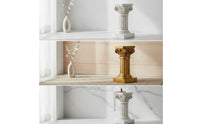 Roman Column Pedestal Ornate Miniature Column Riser Fluted Pillar for Jewelers, Photo Arrangement