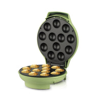 12-Hole Takoyaki Maker Electric Pancake Pan with Dual-Sided Heating, Ceramic Plate, 1200W, EU Plug