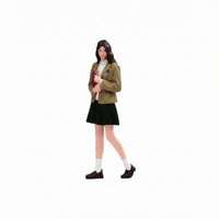 Hand-Painted Schoolgirl Figure Finely Detailed Collectible Model for Collectors