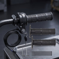 Anti-Slip Twist Throttle with Keys Textured Throttle Grip Set with Key Universal Responsive for Builders, DIY Builds