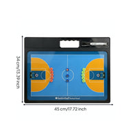 Lightweight Attractive Football Coaching Board Built-in Piece Storage Attractive Soccer Coaching Board Includes Marker & Eraser