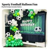 Global Soccer Tournament Inspired Soccer Theme Balloon Set Easy to Assemble Football Theme Balloon Set Versatile Decor for Children, Adults