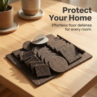 Self Adhesive Felt Furniture Pads for Hardwood Floors, Thickened Felt Furniture Leg Pads, Table Protector Felt Mats for Tables