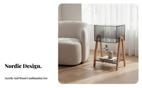 Transparent Design C-curve designd Table with periodical holder compartment Minimalist & aesthetic Nightstand Multi-Functional Home Furnishing Space-Saving for Apartment Dwellers, homeowners, Students, Living Room, Bedroom, Small areas, Office