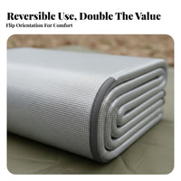 Aluminum Foil Mat Thickened Design Thermal Foil Mat Heat Reflective Sleeping Pad for individual'spackers, Awaydoor Mealkers, Tent Interior, Home Use