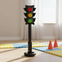 Inflatable Traffic Light Easy to Inflate PVC Traffic Light Toy Portable Party Supply for Kids, Birthday Parties, Classrooms