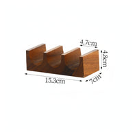 Wooden Sushi Serving Stand Compact Sushi Display Stand Sturdy Rack Reusable for Japanese Restaurants