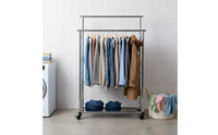 Stainless Steel Clothes Rack Rust-Resistant Freestanding Garment Rack Large Capacity Home Storage for Outdoor