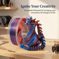 PLA Printer Filament, 1.75mm Diameter Spool for Prototyping Model Making Hobbyists, Shiny Glossy Finish