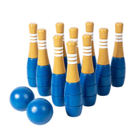 Wooden Bowling Toy Smooth Wooden Bowling Set for Playroom