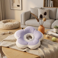 Elizabethan Cone for Cat Grooming, Soft Adjustable Nylon Opaque Flower Surgery Elizabethan, Stop Licking Pet Recovery Elizabethan After Surgery