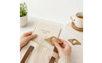 Rounded Edges Finger Loop Page Holder Smooth Finish Wooden Book Page Holder Sturdy Wooden Reading Aid