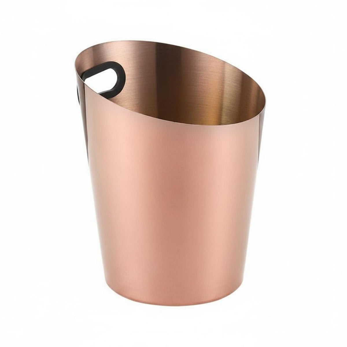 Stainless Steel Ice Bucket Stable Base Champagne Chiller Bucket Mirror Polished Finish Slanted Mouth Beverage Tub for Parties