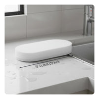 Multi-Surface Shower Cleaning Brush Replaceable Pads Bendable Sponge Brush Ergonomic Handle Flexible Tile Scrubber Non-Scratch for Kitchen