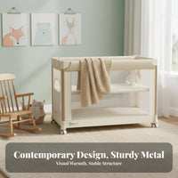 Folding Bedside Sleeper Multi-Functional Portable Infant Bed with Wheels Folding Baby Infant Bed Installationtallation