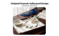 Peacock Hair Adornment Set Classical Design Traditional Chinese Attire Headpiece Set Traditional Chinese Attire Hair Jewelry