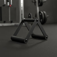 Matte Black V-Shaped Handle with Rotating Hanger Swivel Double D Handle Heavy-Duty V-Bar Long-Lasting for Athletes, Lat Pulldowns, Home Gym, Strength Training