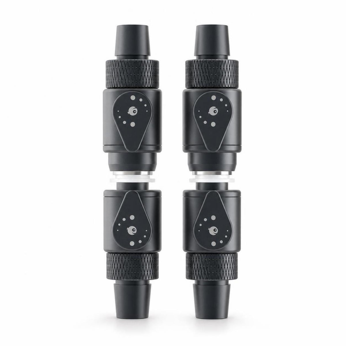 2 Pieces Ball Stopcock with Quick Connector Smooth Action Inline Shut off Ball Stopcock Tubing Connector with Control Lever for Water Circulation