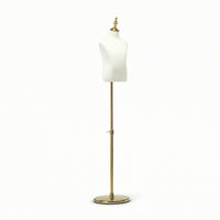 Mannequin Torso with Stand Sturdy Dress Form with Metal Base areaSaving Female Dress Form for Kids, Retailers, Shop Window, Photo Studio