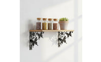 Decorative Shelf Bracket Black Coated L Bracket Versatile Angle Brackets Easy to Install for DIYers, Living Room, Kitchen