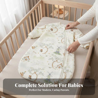 Anti-Kick Design Infant Sleepsuit Year-Round Wearable Blanket Temperature Regulating Sleep Sack Breathable for Newborns, Toddlers, Bedtime, Crib Use, Rest Time, Resttime