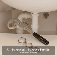 Adjustable Basin Wrench Long-Lasting Construction Aluminum Alloy Plumbing Tool Basin Spanner Resistant for DIY Hobbyists