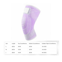 Reinforced Edges Contoured Sports Gear Breathable Knee Support Sleeve Elastic Knee Brace Sleeve Lightweight