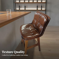 With Footrest utilitarian rearrest Stool Vintage Design rearrest Counter Stool Sturdy Frame Bar Chair Easy Assembly for Homeowners, Business Owners, Duos, Cafe, Restaurant, Party Room, Kitchen Island