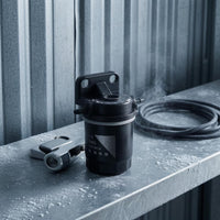 Black Parking Heater Fuel Filter Mounting Bracket Oil-Water Separator Hose Barbs Parking Heater Filter Sealing Sealing Gasket