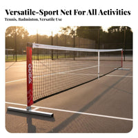Indoor Outdoor Use Portable Tennis Net Quick Setup Foldable Badminton Net Quick Assembly Up Sturdy Design for Children, Beginners, Backyard, Driveway