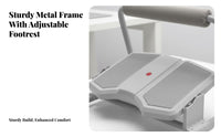 Anti-Slip Design Adjustable Footrest Massaging Surface Adjustable Angled Foot surface Ergonomic Aid for Office Workers, Students, enthusiasts, Under a Desk, Home, Study Room, Gaming Setup