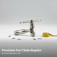 Cycle Chain Breaker Long-Lasting and Sturdy Chain Splitter Tool Cycling Equipment Portable Replaceable Pin for Roadside Repair