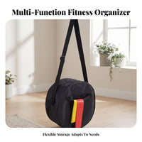 Adjustable Strap Round Shoulder Bag Front Zip Pocket Black Shoulder Bag Soft Textile Round Crossbody Purse Rounded Shape