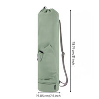 Exercise Mat Bag Textile Workout Mat Holder Bag Drawstring Closure Fitness Accessory for Yogis, Women, Travel Pilates