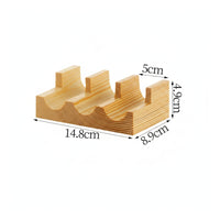 Wooden Sushi Serving Stand Compact Sushi Display Stand Sturdy Rack Reusable for Japanese Restaurants