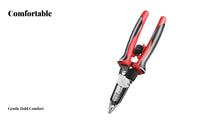 Non-Slip Handle Multifunctional Electrician Pliers Cutting Blade 6-in-1 Wire Stripper Heavy Duty for DIY Enthusiasts, Professionals