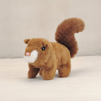 Electronic Stuffed Squirrel Electric Walking Squirrel Toy Fuzzy Soft for Children, Playtime, Bedroom