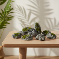 12 Pieces Lightweight Foam Rocks Realistic Fake Rocks Decorative Faux Stone Textured for Landscapers, Decorators, Garden, Courtyard, Indoor Displays