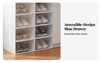 Clear Stackable footwear container Transparent View Stackable footwear container debrisproof