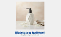 Ceramic Lotion Bottle, European Geometric Pump Dispenser, Foam Soap Container for Hotel, Guesthouse, Bathroom