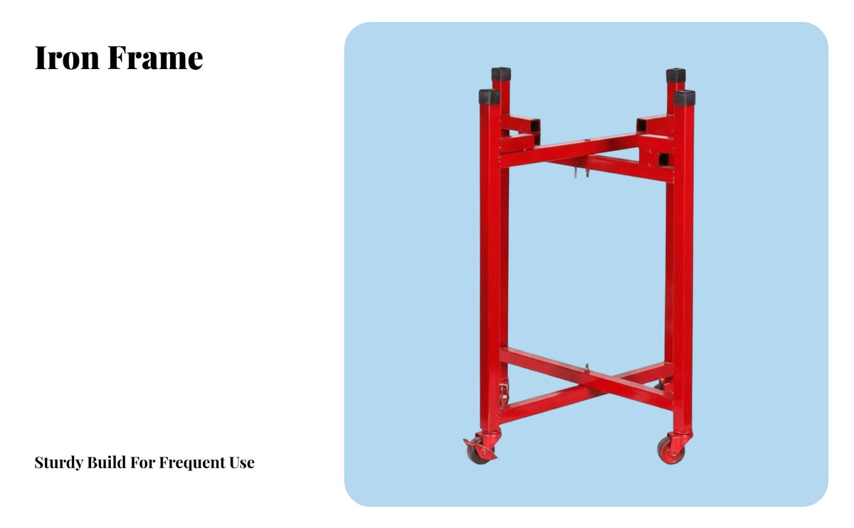 Wheeled upright Drum Stand Sturdy Construction Percussion holder Easy Assembly