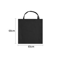 600D Oxford Material Folding Chair Storage Bag Wide Opening Folding Chair Bag Black Soft-Sided