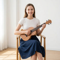 Soprano Ukuleles Beginner-Friendly Ukuleles with Rosewood Top Compact Stringed Instrument for Beginners, Students, Rehearsal Travel, Home